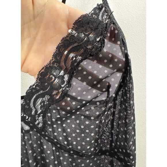 Vintage Rampage Y2K Baby Doll Dress Coquette Sheer Sexy Retro Rave Gothic Vamp L - Picture 6 of 11